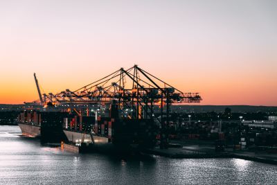 November-2022-Vessels-being-loaded-at-sunset-third-resized